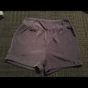 Blue high waisted shorts